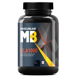 MuscleBlaze CLA 1000 (90 Softgel Capsules) | Fat Burner, Supports Weight Loss | Fuels Metabolism image 1