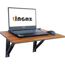 LINGAZ Engineered Wood Wall Mounted Table/Multi-Purpose Table/Laptop Table/Study Table/Computer Table/Office Table/Foldable Table/Writing Desk/Work Table For Home Office, 30 Cm, 38 Cm image 1