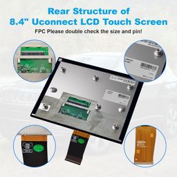 weuaste Professional Replacement 8.4" Uconnect 4C UAQ LCD Monitor Touch-Screen, Radio Navigation New OEM Replacement Fit for Jeep Dodge RAM Chrysler Gladiator 2017-2021, Replace # LA084X01(SL)(02) image 5