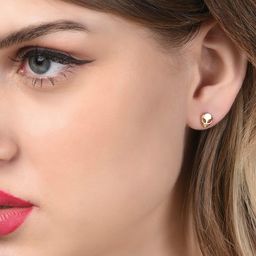 zaveri pearls Set of 25 Gold Tone Classy Contemporary Studs & Hoop Earrings For Women-ZPFK14642 image 4