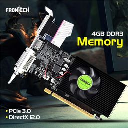 FRONTECH GT 740 Graphics Card with 4 GB DDR3 128 Bits PCIe 3.0, High Efficiency, Quality Gaming Graphics Card, Single Cooling Fan (GRP-0005, Black) image 4