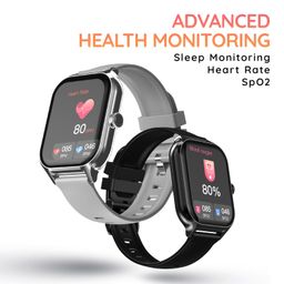 Pebble Elevate 1.99" (5.05 cm) Infinite Display, BT Calling, Health Suite, Multi Sports Mode, Multiple Watch Faces, AI Voice Assistance, Sleep Monitor, Alarm & Notification - Jet Black image 5