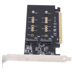 generic Foxaa M.2 NVME Gen 3.0 Adapter M.2 NVME AHCI X4 to PCIE Express 3.0 Gen3 X16 Raid Card VROC Raid0 Hyper Adapter image 3