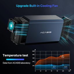 ACASIS 2 Bay External Hard Drive RAID Enclosure for 2.5/3.5" SATA HDD/SSD with USB 3.0,Support RAID 0/1/JBOD/SPAN,Max 6Gbps Under UASP,36TB Capacity Raid Enclosure image 3