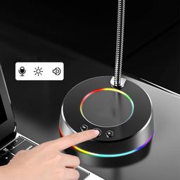 CALANDIS™ USB Computer Microphone 360 Gooseneck Design for Meetings Desktop PC YouTube Without Light | Microphones | Laptop & Desktop Accessories image 2