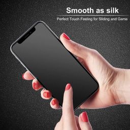 POPIO Matte Gaming Tempered Glass Compatible for iPhone 15 (Black) Edge to Edge Coverage with Easy Installation kit image 2