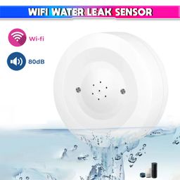 amiciSense Water Leakage Sensor, WiFi Water Leak Detector with 80dB Loud Alarm and SmartLife Mobile App Compatible image 2