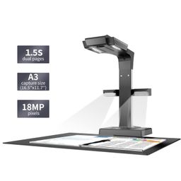 CZUR ET18 Pro Professional Document Scanner, 2nd Gen Auto-Flatten & Deskew Tech, 18MP HD Camera, Capture A3, 186 Languages OCR, Convert to PDF/Searchable PDF/Word/Tiff/Excel, Run On Windows & MacOS image 2