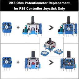 IKPEK 10pcs 2K3 Ohm Potentiometer Replacement for Dualsense PS5 Controller, Trim Pot Resistor Thumbstick Module Sensor for ALPS Analog Joystick image 3