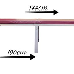 cauvery cauvery® Metal Folding Bed Single Size with Double Layer Mattress for Sleeping,Guest Bed Easily Storable(2.5 x 6 ft,Maroon & Silver) image 3