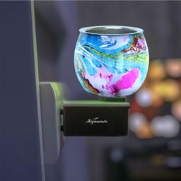 SIGNAMIO Multi Color 2 in 1 Electric Kapoor Dani Burner: Essential Home Fragrance Product & Room Freshener Diffuser with Night Lamp for Pooja Rooms, Aroma, Oil & Camphor Diffuser Capabilities-DN-23 image 1