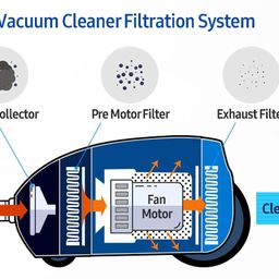 RODAK 1 Foam Filter and 1 Universal Microfilter, Cut to Size for All Vacuum Cleaners Having Provision of Inlet and Outlet Filter image 5