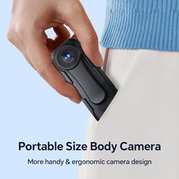 boblov 8GB W1 1080P Body Camera, Wearable Camera Support 90 Minutes with Loop Recording, Easy to Use and Take for Traveling, Walking, Law Enforcement and Outdoors Activities image 2