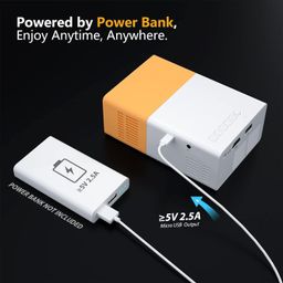 generic LED Portable Mini Projector HD Resolution for Home and Office | 1080 Pixel Full HD Support (Random Colour, with Remote & HDMI) (Multicolour 3, with HDMI Cable) image 5