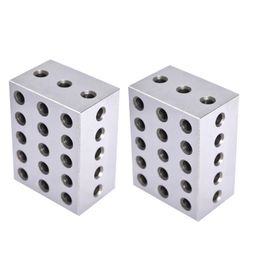 waltyotur 2-3-4 Blocks Matched Pair 23 Holes 2 3 4 Blocks .0003 Precision Ground Machinist Set Up Blocks HRC 55-62 image 3