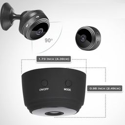 SAFETY NET Mini WiFi Wireless Camera | 1080P Audio and Video Recording Camera | Smart Small Nanny Camera | Portable & Magnetic Home Office Recorder (iWFCAM APP) image 4