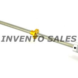 invento 1pcs Nema 17 4.2 Kg-cm Stepper Motor + Flexible coupling with 100mm Lead Screw square thread TR8 8mm with Brass Nut CNC Robotics DIY Projects 3D Printer image 5