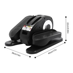 EurHomePlus Under Desk Elliptical Machine Electric Ellipse Leg Exerciser with Remote Control and LED Screen Display, 5 Level Speeds Leg Exerciser, Seated Pedal Exerciser (Silver) image 4