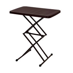 oaknest unboxing furniture Oaknest Supreme Scissor 3 Layer Hight-Adjustable Muli-Purpose Utility Table Use for Work from Home (WHF), Study, Dining and Outdoor (Color: Globus Brown | Warranty : 6 Months) image 1