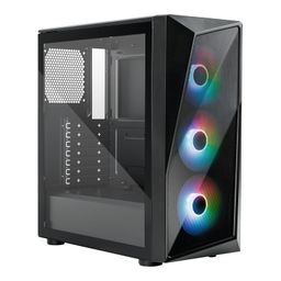 Cooler Master CMP520 Mesh Computer Case - 280mm Radiator Support | High Airflow Case | 3 x 120mm ARGB Fans Pre-Installed | Gaming Case, Black image 1