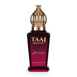 BELLAVITA TAAJ Jannat Unisex Long Lasting Attar for Man and Woman 12ml | Cinnamon, Oud, Cedar, Patchouli and Tonka Bean | Non-Alcoholic Roll On | Ideal Gift image 1