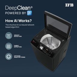 IFB 9 Kg 5 Star with DeepClean® Technology Powered by AI, Fully Automatic Top Load Washing Machine (2025 Model, TL900NB2S, PowerSteam®, Inbuilt Heater, Aqua Energie, Noir Black) image 4