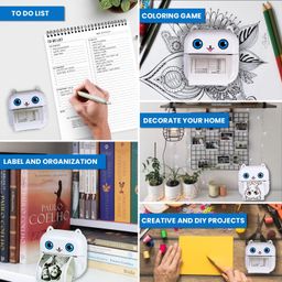 Karya Siddhi Traders X15 Mini Printer Colour Print, Mini Photo Printer | Portable Ink-Free Label Printers for Android & iOS | Includes 13 Rolls (1-Year Warranty) image 5