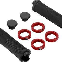 generic ONBICLE Bicycle Grip Cycling Lock-on Anti-Slip Cycle Handle Grips Standard Bicycle Components Color Red (1pair) image 3