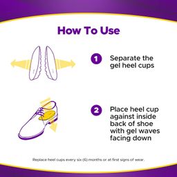 Frido Orthopedic Heel Pads For Heel Pain Relief,Heel Insole For Extra Cushioning & Comfort,Slim Designed Heel Cushions For Shock Absorption,Plantar Fasciitis Support,Large (Uk 8-11),Pack Of 1 image 5