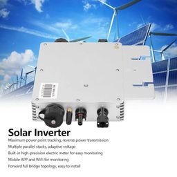 bter Solar Grid Tie Inverter, MPPT 700W WiFi and Mobile App Monitor Solar Converter 120/230V Waterproof Grid Tie Micro Inverter Solar and Wind Power System with Built in High Accuracy Meter image 2
