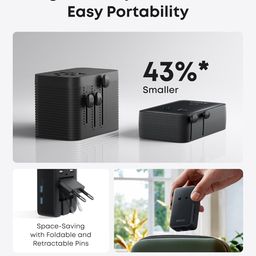 Anker Nano Travel Adapter, USB Plug 5 Port Power Adapter with 1AC, 2 USB-A and 2 USB-C Ports, Smart Temperature Control, Compatible with 200+ Countries, Ideal for image 4