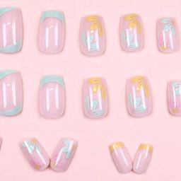 Buddy Jelly Trends Premium Designer 24pcs Stick-on Nails set, with Easy Glue Tab application, Nails are Reusable & Unbreakable (W1358) image 3