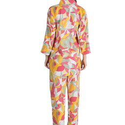 rai sahab Women's Co-ord Set Reon Top and Trouser Pant Set |Two Piece Coord Set | Formal Cord Set(88903MULTI) image 4