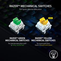 Razer BlackWidow V3 - Black - Mechanical Gaming Keyboard with Razer Chroma RGB - Green Switch - RZ03-03540100-R3M1 image 2