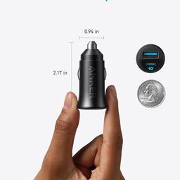 Anker PowerDrive Car Charger 30W with PPS, Ultra-Compact Dual-Port High-Speed USB-C, Charge 2 Devices simultaneously, Compatibility with iPhone, iPad, Airpods, Samsung Galaxy Series and More-Black image 3