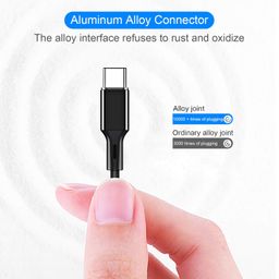 RYAP 2 in 1 Charge Cable Alnum Alloy Shell Quick Safe Charge Replaent for PS5 Controller image 3
