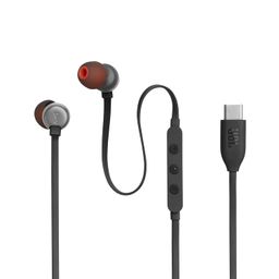 JBL Tune 310 in Ear Type C Wired Headphones, Hi-Res Audio with Digital-to-Analog Converter, 3-Button EQ Preset Remote with Microphone, Tangle-Free Flat Cable, Compatible with USB-C Devices (Black) image 3