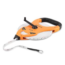 FREEMANS Viva Open Reel 100m:13mm Fibreglass Measuring tape - 100m/330ft With Unbreakable ABS case || Double Side Printing || Long and Durable Winding Handle For Easy Retraction and Steel End Hook image 2