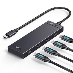 UGREEN USB C Hub, 10Gbps 4 in 1 Type C Splitter with 4 USB C 3.2 Gen 2 Ports for PC, Laptops, MacBook Air, iPad, iPhone 16/15 Pro Max, Surface, and More (0.3M) image 1