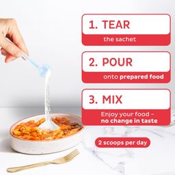 Good Monk Healthy 50+ Nutrition Mix for Seniors (Add to Food): Multivitamins, Probiotics, Fibre & Ashwagandha. Improves Gut Health, Immunity, Bone Health & Mental Function. Includes Vit. B12, C, D, Biotin, Iron & Zinc - 120 Serves Jar image 3
