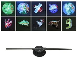 kufoo LED Holographic Fan, 3D Hologram Advertising Machine WiFi Control 234 LED Beads 512x234P Resolution for Party for Android for iOS for Shop (EU Plug) image 2