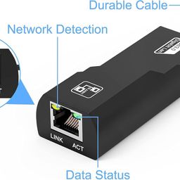 ETZIN Ethernet Adapter, USB 3.0 to RJ45 Gigabit LAN Adapter 10/100/1000Mbps USB Network Adapter for Windows 10/8.1/8/7/XP/Vita, EPL-770UG (Pack of 1) image 3