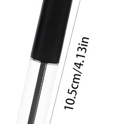 RAJry 2 pcs 10ml Eyeliner Empty Bottle, Eyeliner Tube Empty Refillable Disposable Eyeliner Brush Applicator Eyeliner Lash Rapid Growth Container for DIY Eyelash Growth Oil, Eye Gloss Liquid image 2