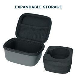 Vibeat Wearable Pulse Oximeter Case, Oxygen Monitor Storage Case, Portable Protective Bag OxyU SleepU Visualoxy CheckmeO2 Max, Case Only, Gray image 2