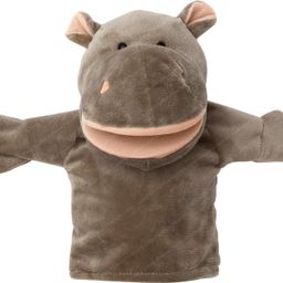 FunBlast Animals Plush Puppet – Movable Mouth, Soft, Storytelling, Hand Puppet Toy for Kids (Hippo) image 1