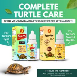 Sage Square Pet Care International Turtle I-Care & Cal Drop | Swollen, Inflamed Eyes & Strong Shell | Essential Calcium & Nutrition for Healthy Growth | Complete Turtle Healthcare (30ml) (Pack of 2) image 5