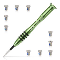 LeFix Pack of 10 T5 M2.5 x 4 Screws + One T5 Screwdriver Compatible with DELL XPS 17 9700 9710 9720|Precision 5750 5760 5770|XPS 13 7390 2-in-1 Base Underside,Silver image 1
