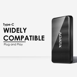 ADATA EC410 2.5" External HDD/SSD Enclosure for 2.5" HDD or SSD, SATA 3.0, Type-C (3.2), Dust Resistance | Supports Windows, Mac OS, Android, Xbox one - Black image 3
