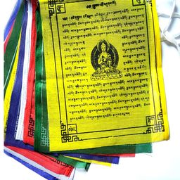 our shop Tibetan Buddhist Prayer Flags for Car/Home (10 Flag in 1 String, Big Size) image 2