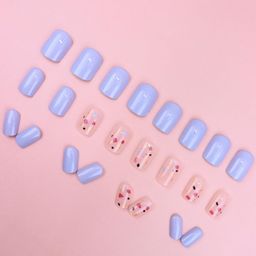 Buddy Jelly Trends Premium Designer 24pcs Stick-on Nails set, with Easy Glue Tab application, Nails are Reusable & Unbreakable (W1306) image 5